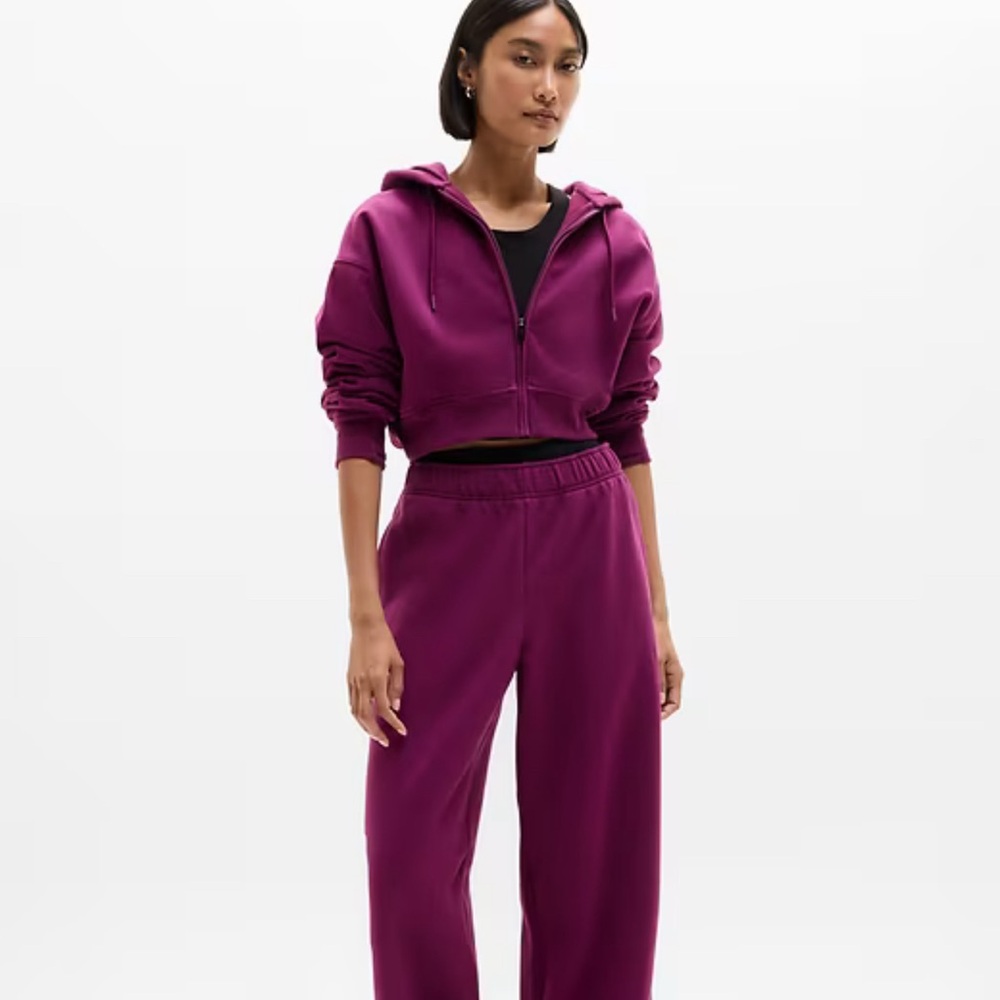 Athleta Forever Fleece Wide Leg Sweatpants